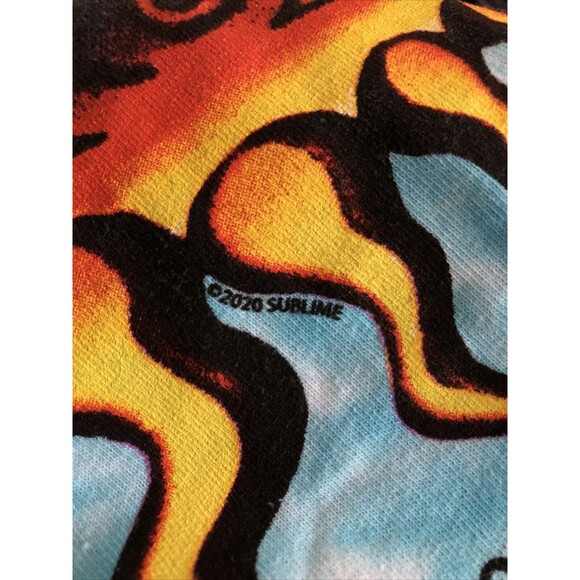 Sublime Band Mens T Shirt Size Large Blue 40 oz To Freedom Graphic Tie Dye - Picture 4 of 5